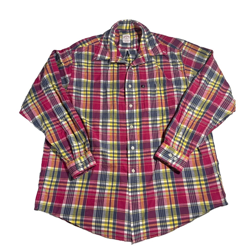 BROOKS BROTHERS LONG SLEEVE BUTTON-UP MEN'S SHIRT XL